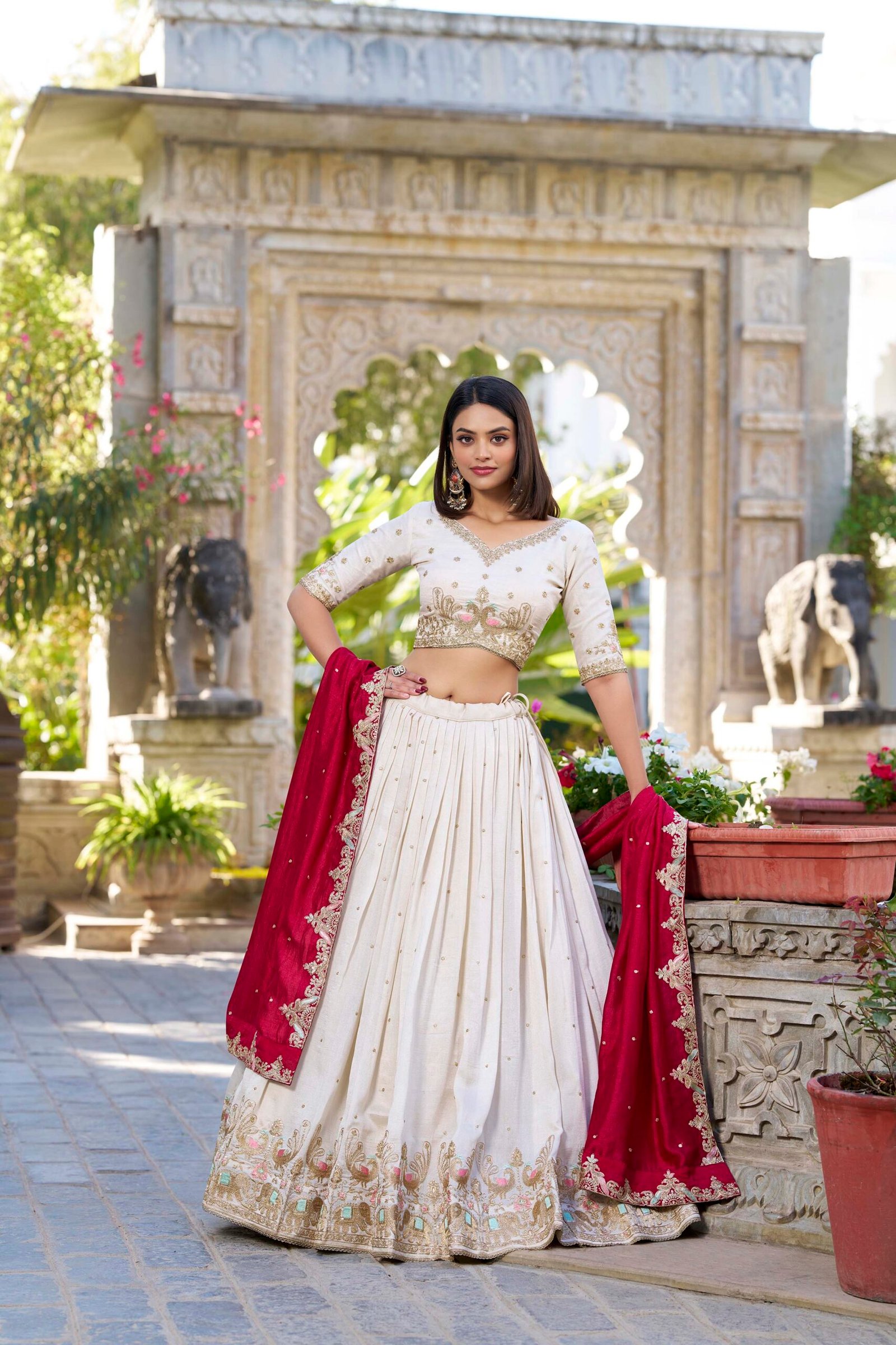 Lehenga Choli Vichitra Silk - Image 3