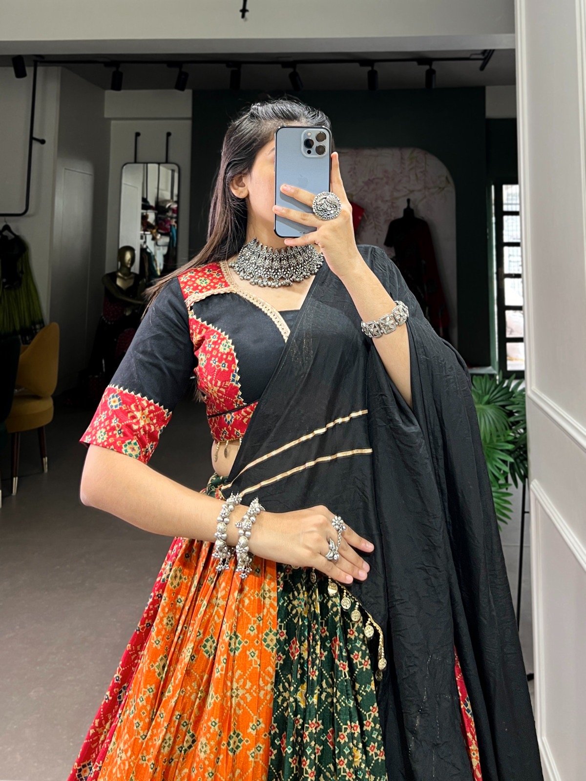 Navratri Lehenga Choli Dola Silk Nd Pure Cotton - Image 7