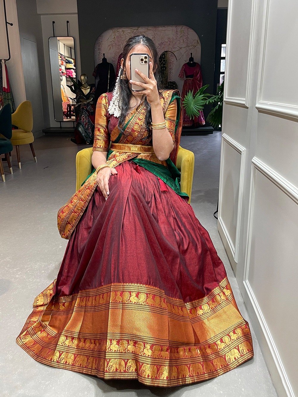 South Indian Lehenga Choli - Image 3