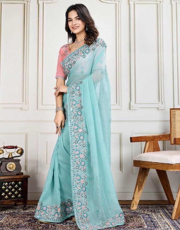 Saree Crunchy Silk - Image 3